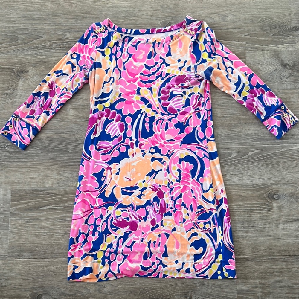 Lilly Pulitzer Multicolor Floral Long Sleeve Dress